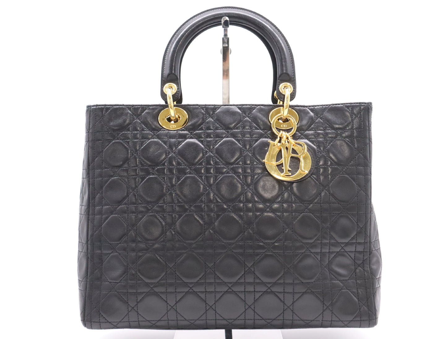 Dior Lady Dior Lambskin Lady Dior Tote Bag Black Tote Bag