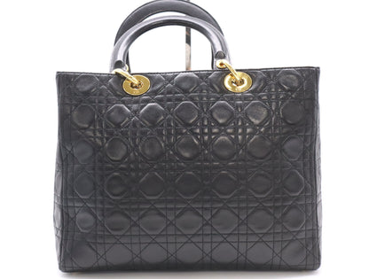 Dior Lady Dior Lambskin Lady Dior Tote Bag Black Tote Bag