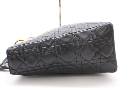 Dior Lady Dior Lambskin Lady Dior Tote Bag Black Tote Bag