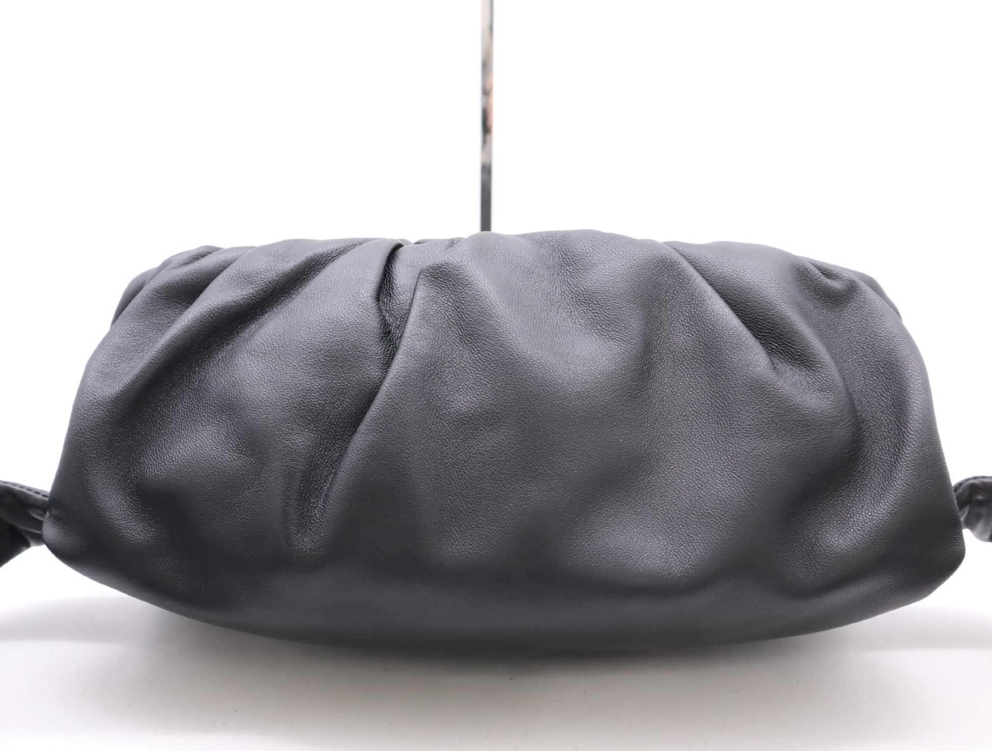 BOTTEGA VENETA Leather The Body Pouch Black Shoulder Bag with Dust Bag