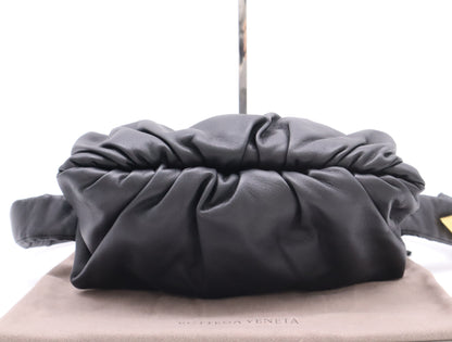 BOTTEGA VENETA Leather The Body Pouch Black Shoulder Bag with Dust Bag