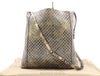 BOTTEGA VENETA Leather Intreccio Mirage Black and Gold Shoulder Bag with Dust Bag