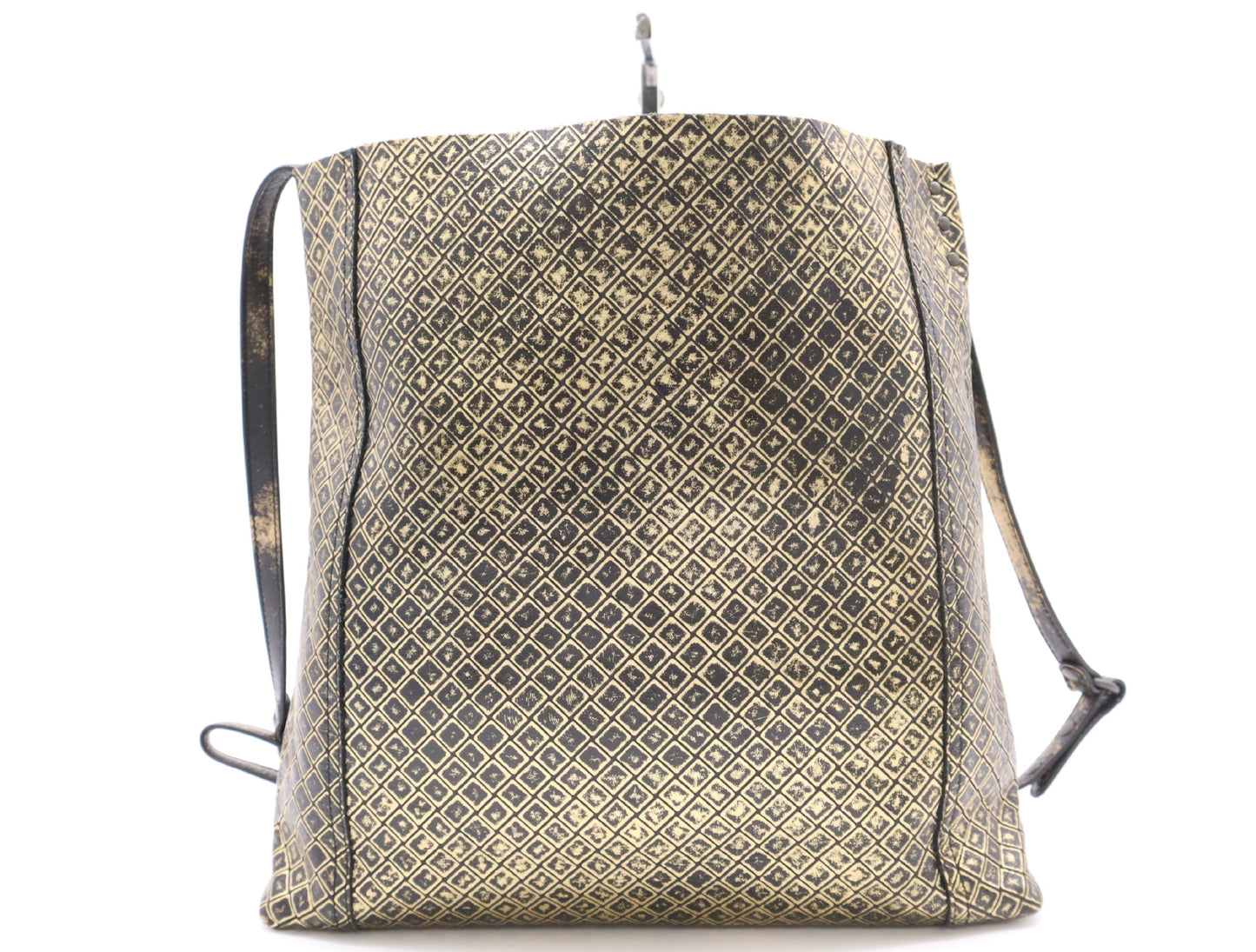 BOTTEGA VENETA Leather Intreccio Mirage Black and Gold Shoulder Bag with Dust Bag