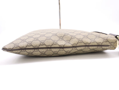 GUCCI GG Supreme 201446 GG Supreme Shoulder Bag Beige Brown Shoulder Bag