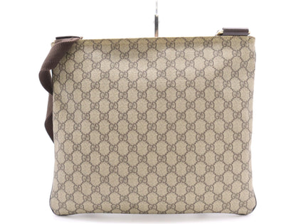 GUCCI GG Supreme 201446 GG Supreme Shoulder Bag Beige Brown Shoulder Bag