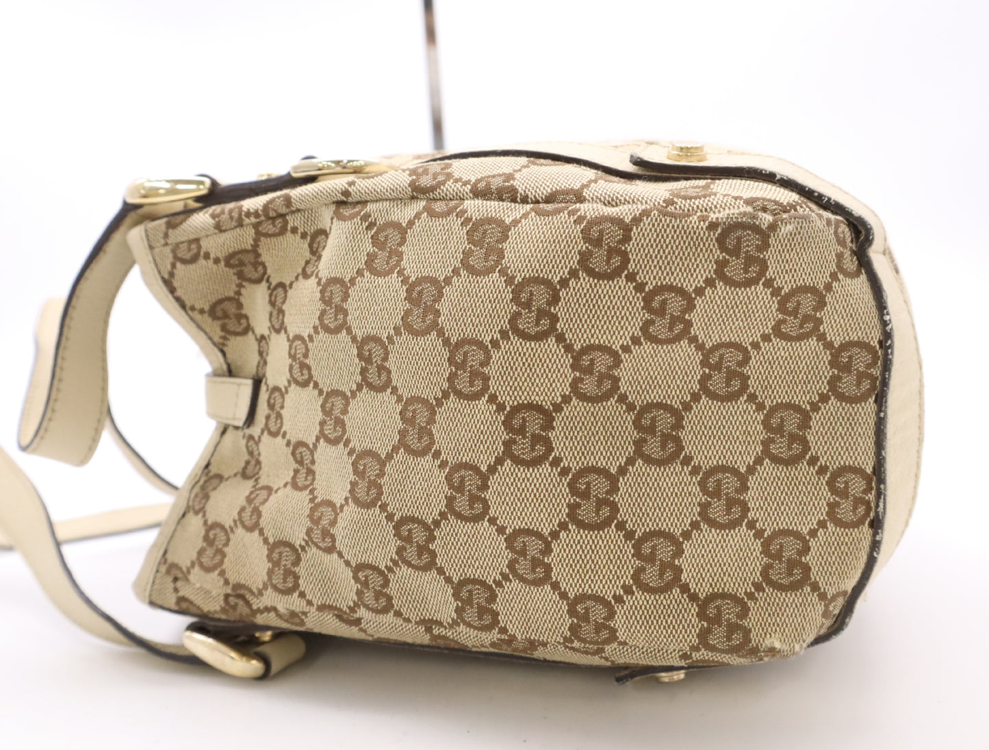 GUCCI GG Canvas 130736 GG Canvas Tote Bag Abbey Brown Beige Tote Bag