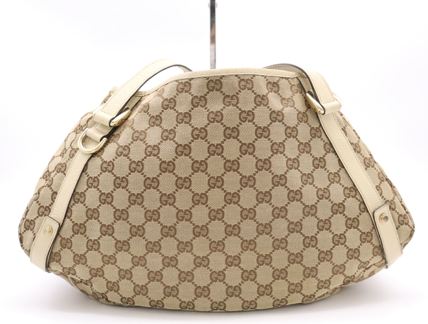 GUCCI GG Canvas 130736 GG Canvas Tote Bag Abbey Brown Beige Tote Bag