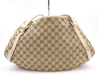GUCCI GG Canvas 130736 GG Canvas Tote Bag Abbey Brown Beige Tote Bag
