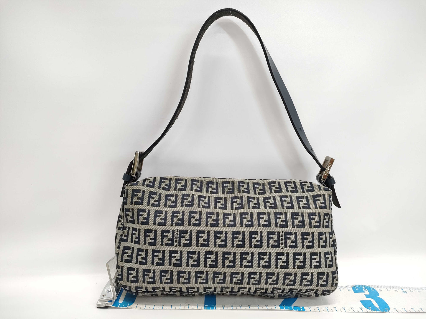 FENDI Canvas x Leather Zucca Mamma Handbag Zucchino Handbag