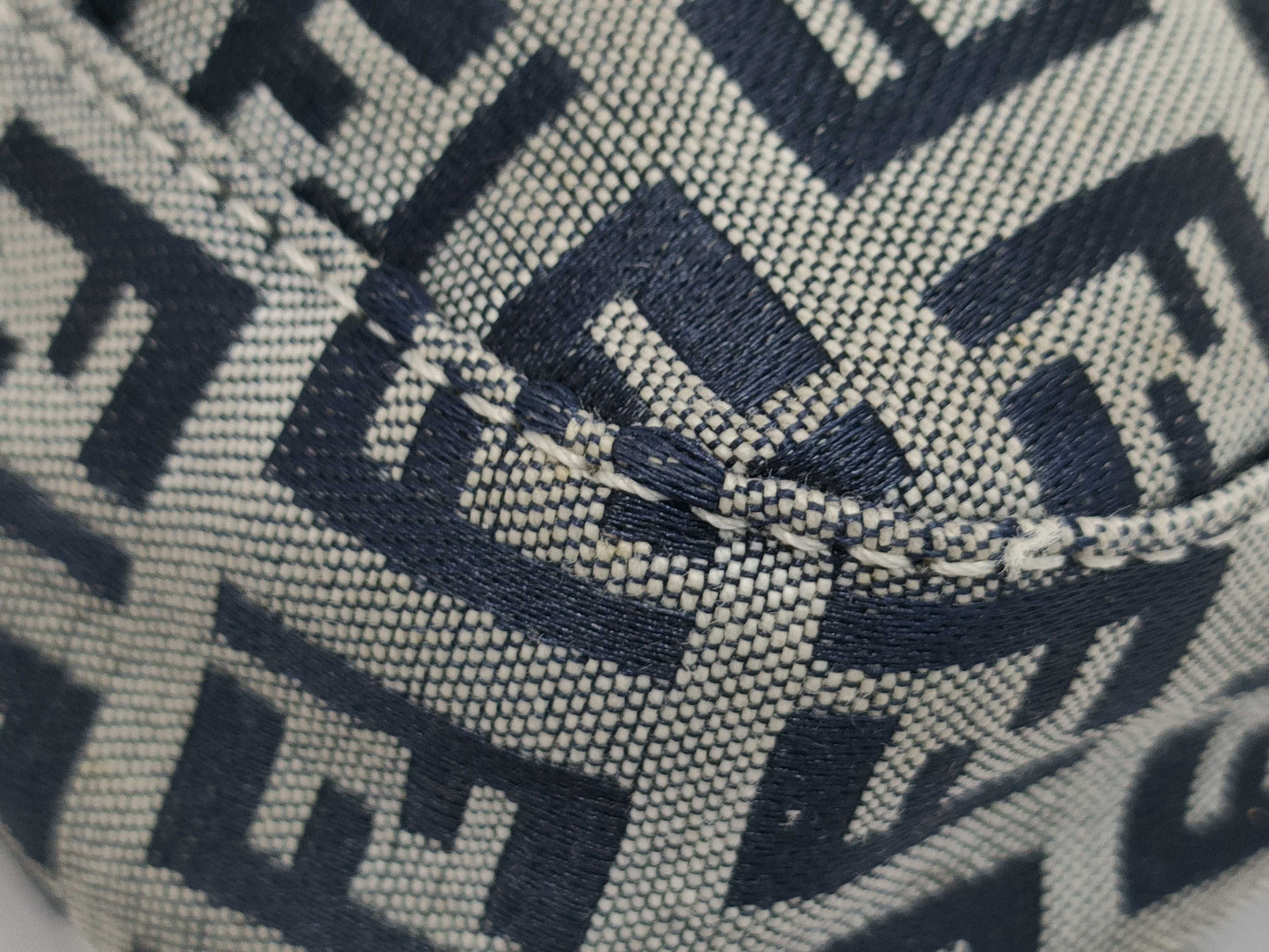 FENDI Canvas x Leather Zucca Mamma Handbag Zucchino Handbag