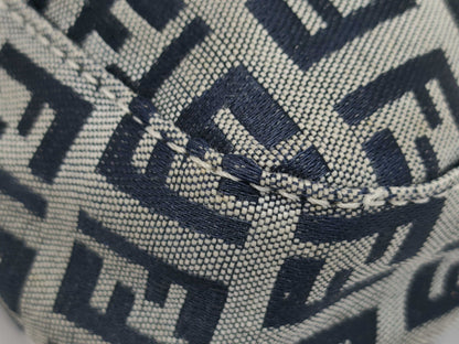 FENDI Canvas x Leather Zucca Mamma Handbag Zucchino Handbag