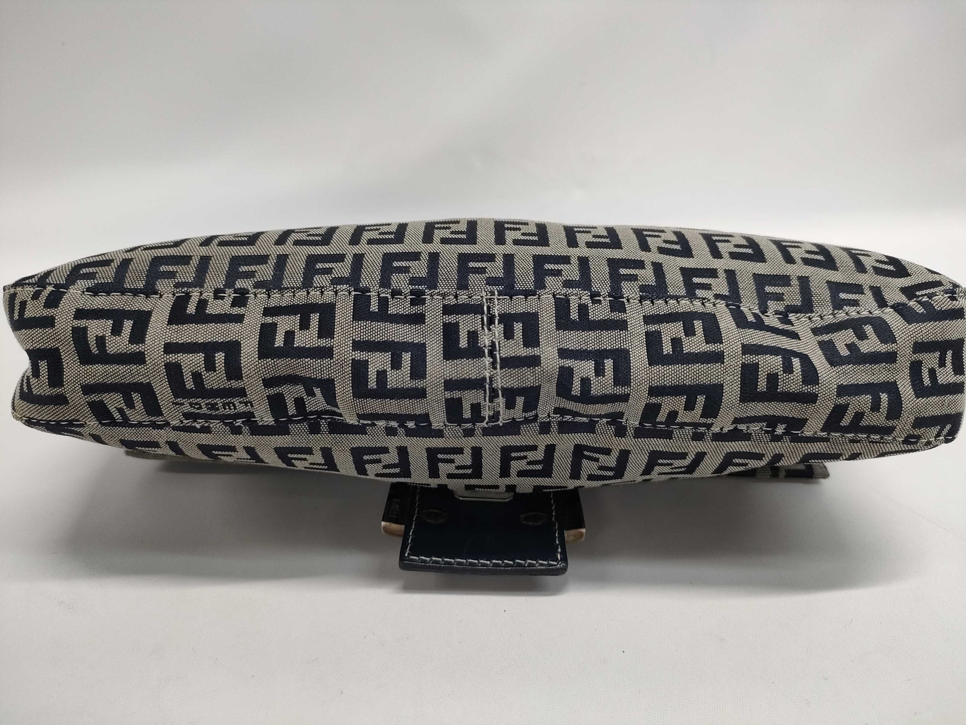 FENDI Canvas x Leather Zucca Mamma Handbag Zucchino Handbag