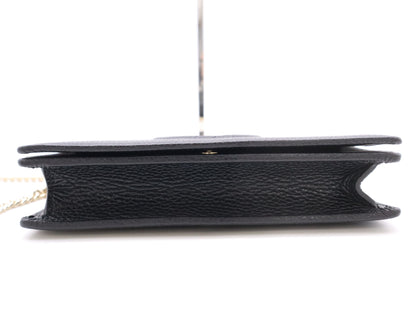 GUCCI 598211 Leather Shoulder Bag Soho Chain Bag Chain Wallet with Dust Bag