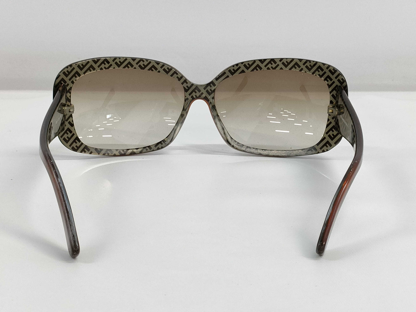  FENDI FS347 Square Sunglasses 238 135 Brown with Case