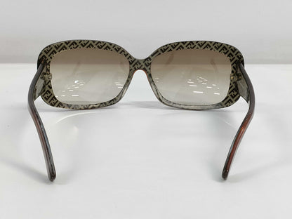  FENDI FS347 Square Sunglasses 238 135 Brown with Case