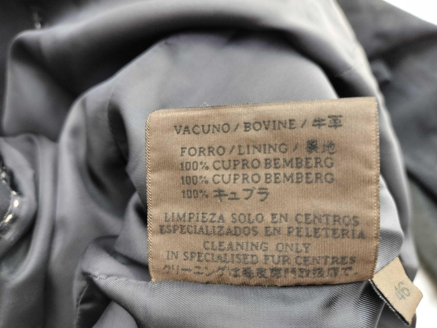 LOEWE Size 46 A-28003861 Suede Black Rider's Jacket