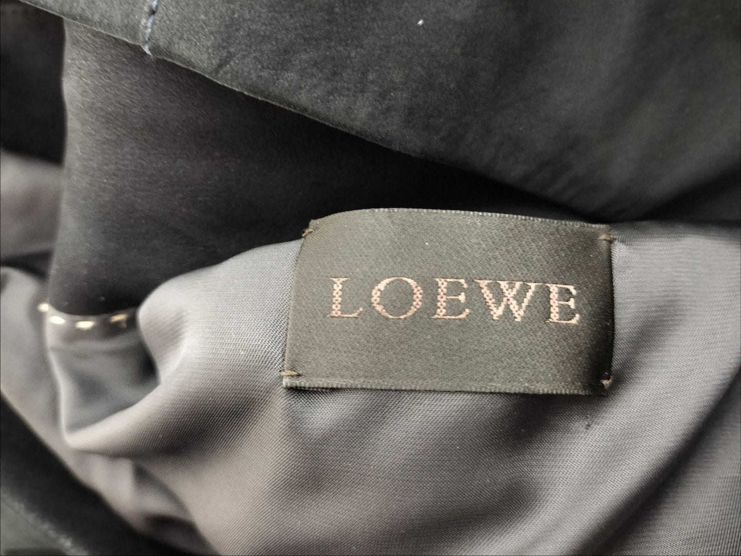 LOEWE Size 46 A-28003861 Suede Black Rider's Jacket