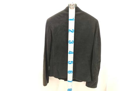 LOEWE Size 46 A-28003861 Suede Black Rider's Jacket