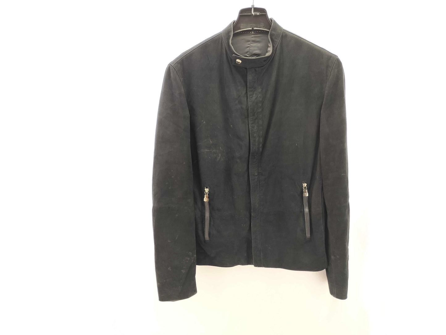 LOEWE Size 46 A-28003861 Suede Black Rider's Jacket