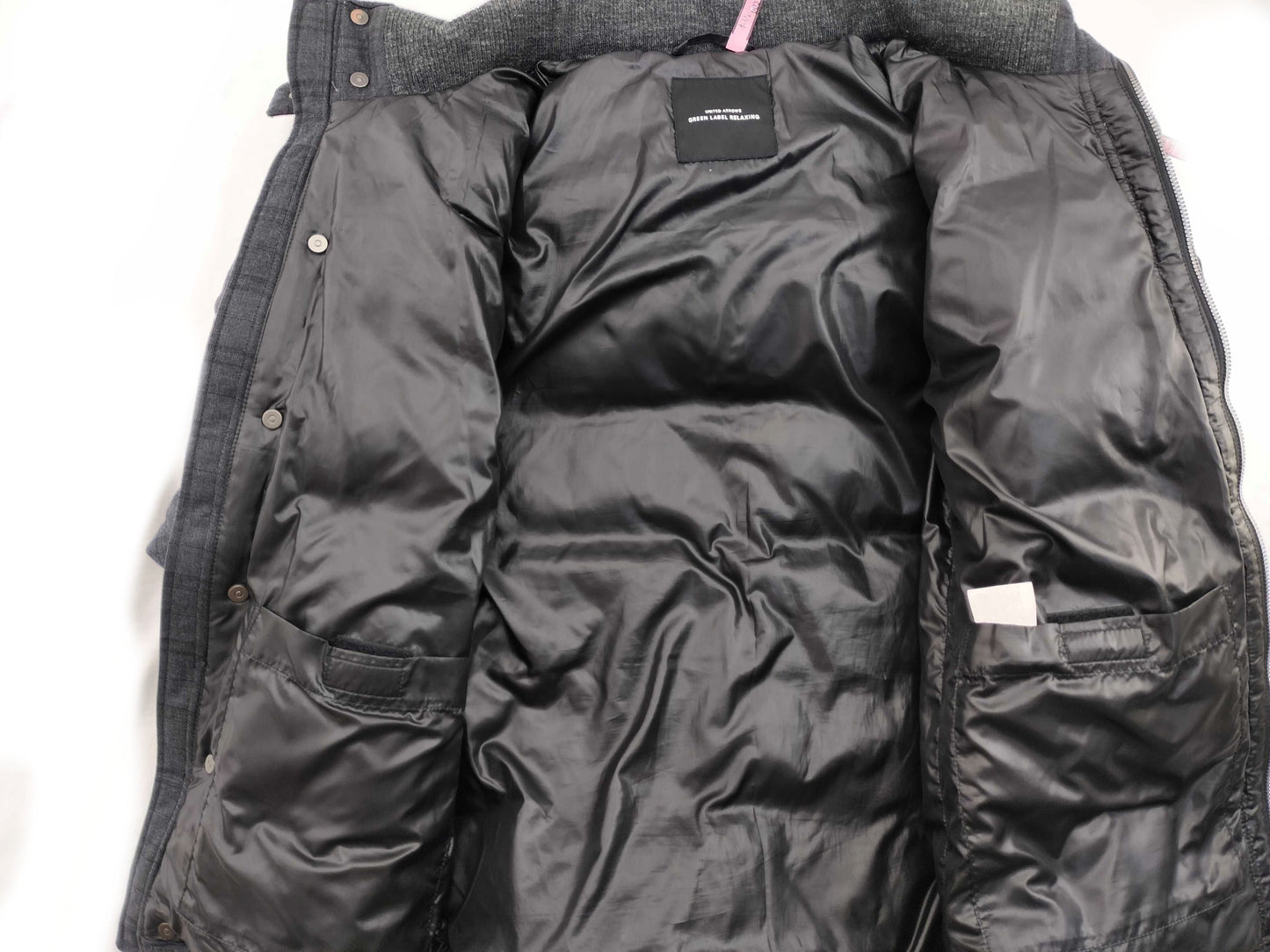 UNITED ARROWS green label relaxing Down Blouson with Detachable Hood, Size M