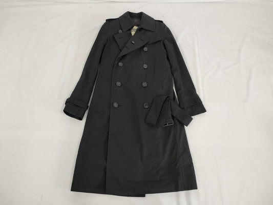 BURBERRY Trench Coat with Garment Liner and Belt, Burberry Japan Tag, Color: Black, Size: UK6, Regular Slim Fit