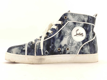 Christian Louboutin Men's High-Top Sneakers, Size 40 1/2, LOU SPIKES ORLATO.