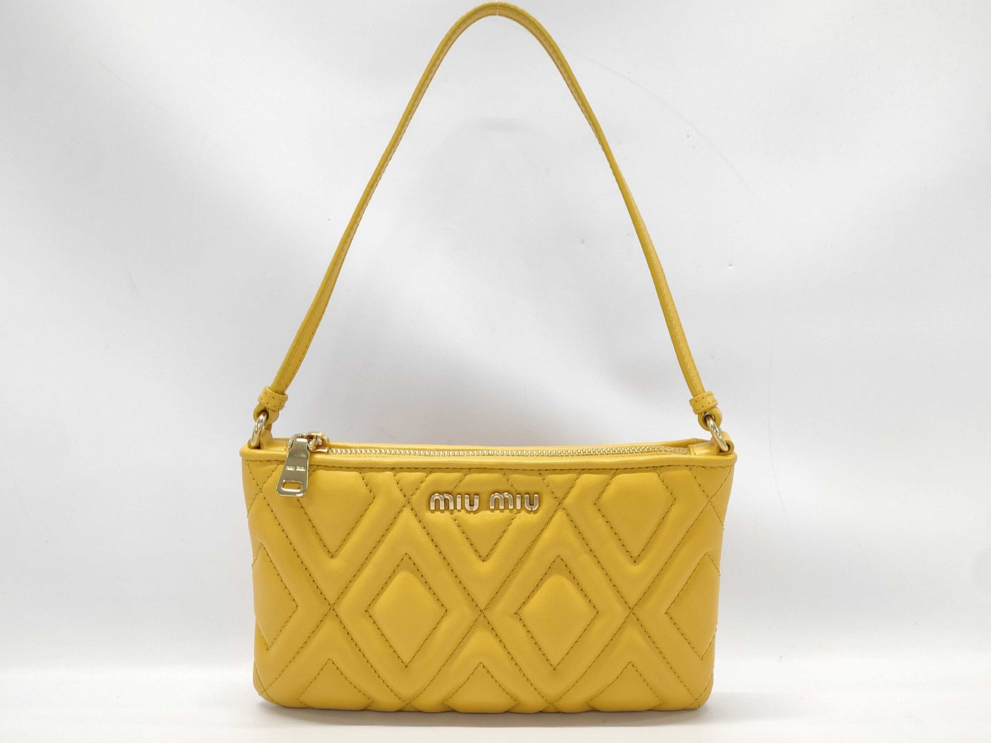 Miu Miu Miu handbag yellow leather bag
