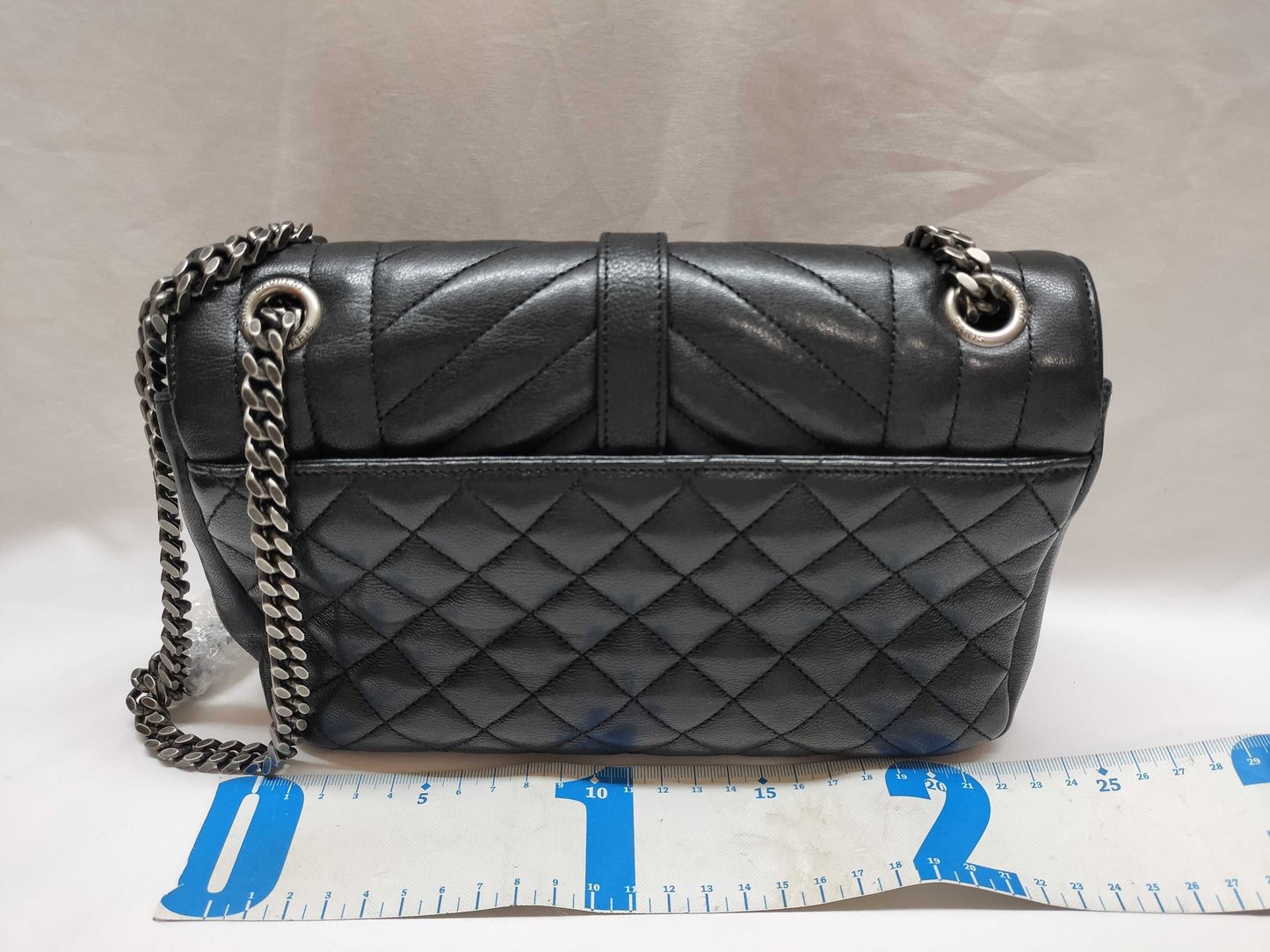 SAINT LAURENT SAINT LAURENT Envelope Chain Shoulder Bag TC1428125 Black with Black Hardware and Caviar Leather 416 Shoulder Bag