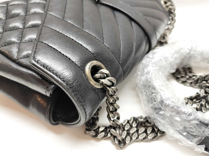 SAINT LAURENT SAINT LAURENT Envelope Chain Shoulder Bag TC1428125 Black with Black Hardware and Caviar Leather 416 Shoulder Bag