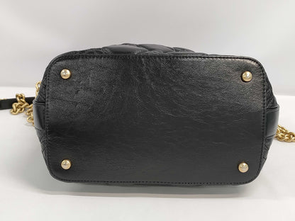 CHANEL CHANEL Hobo Chain Shoulder Bag Black with Gold Hardware and Leather 28199162 Shoulder Bag