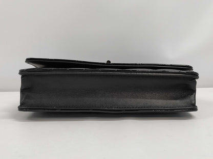 CHANEL CHANEL 2.55 Chain Wallet Black with Black Hardware and Enamel CAJUPN3G Shoulder Bag