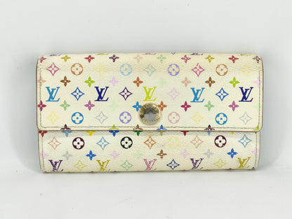 LOUIS VUITTON Monogram Multicolore LV Multicolore Portefeuille Sarah M60443 Wallet