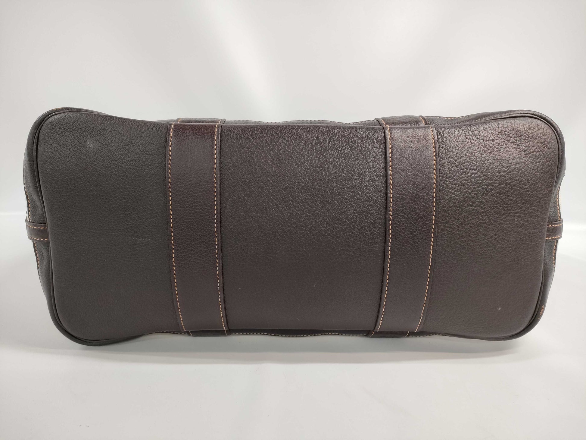 HERMES Garden Party Toile H Maroon Tote Bag