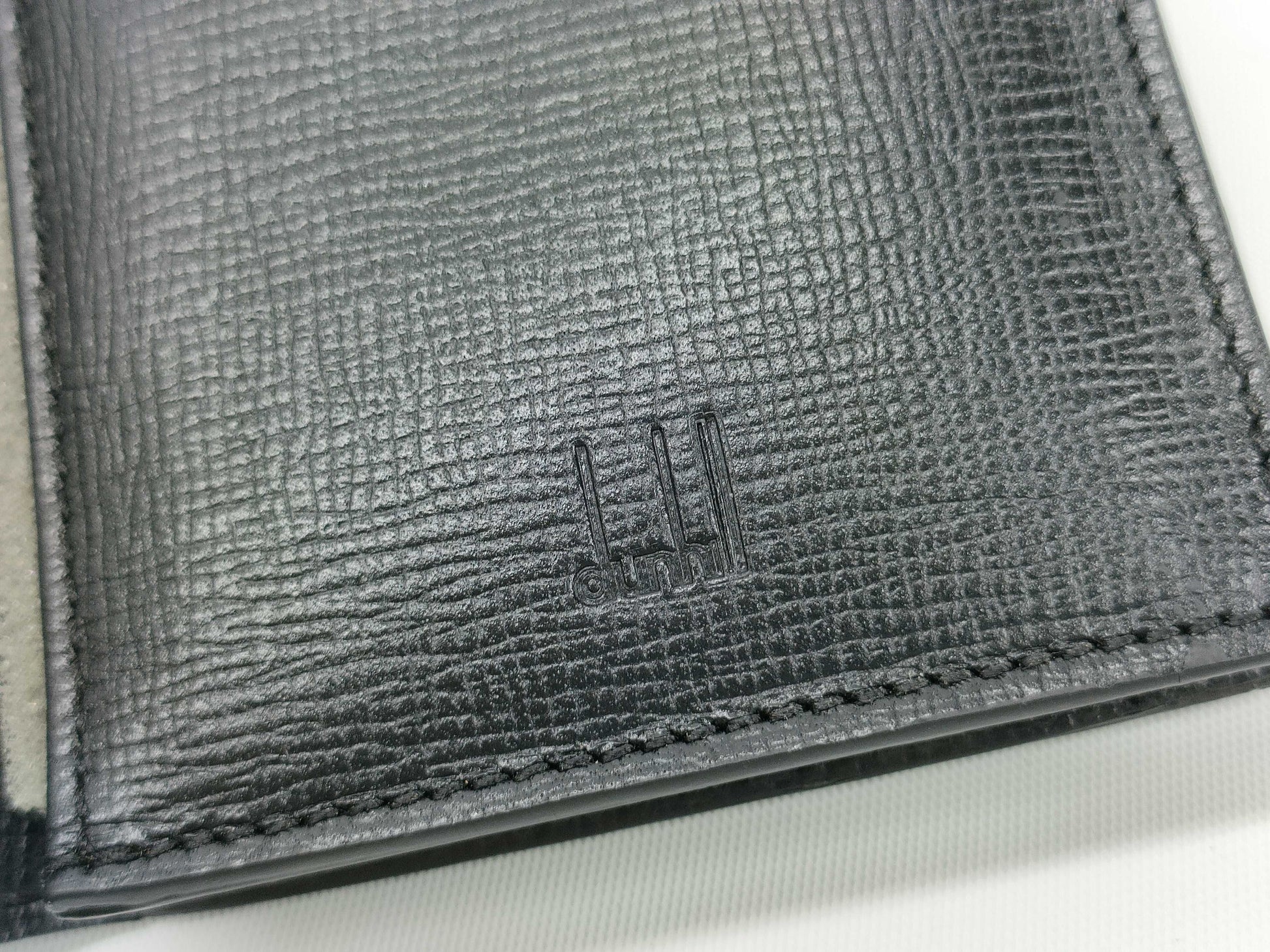 dunhill leather card case, card case, pass case, business card holder