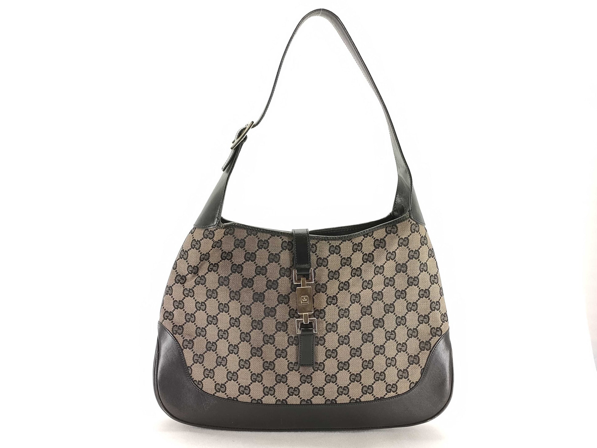 GUCCI Jackie GG Canvas Jackie Shoulder Bag