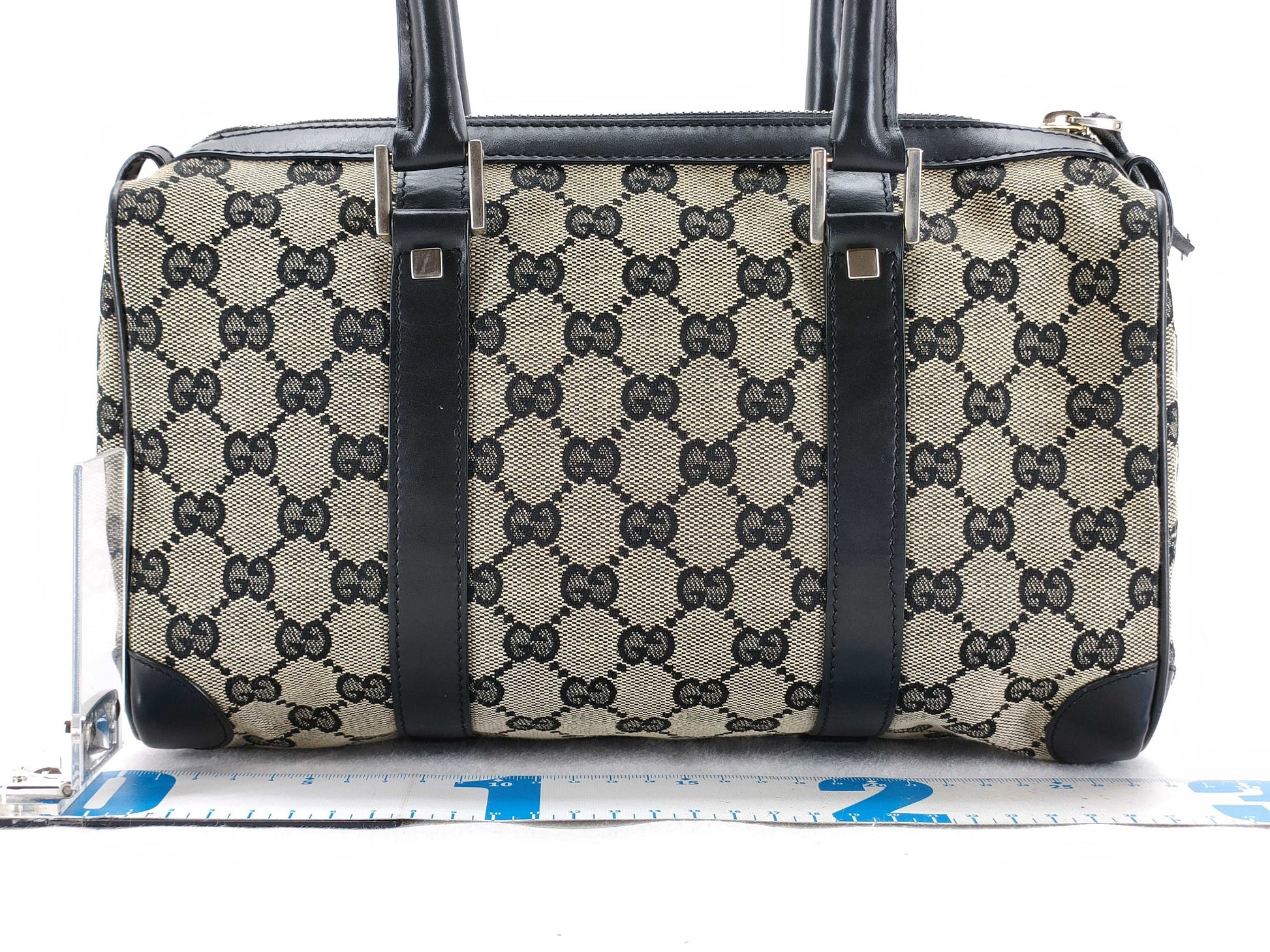 GUCCI GG Canvas Mini Boston Bag Handbag