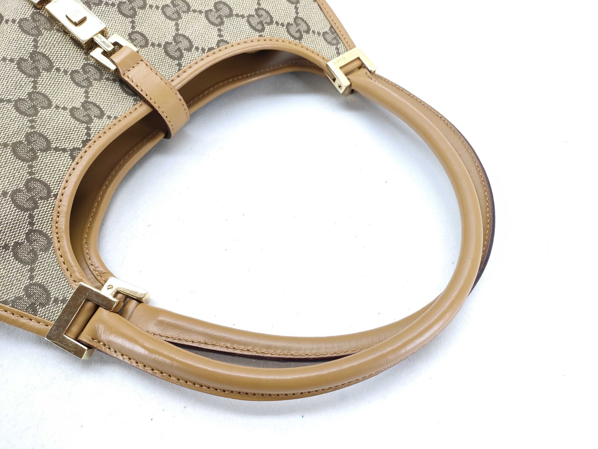 GUCCI Jackie GG Canvas Jackie Handbag