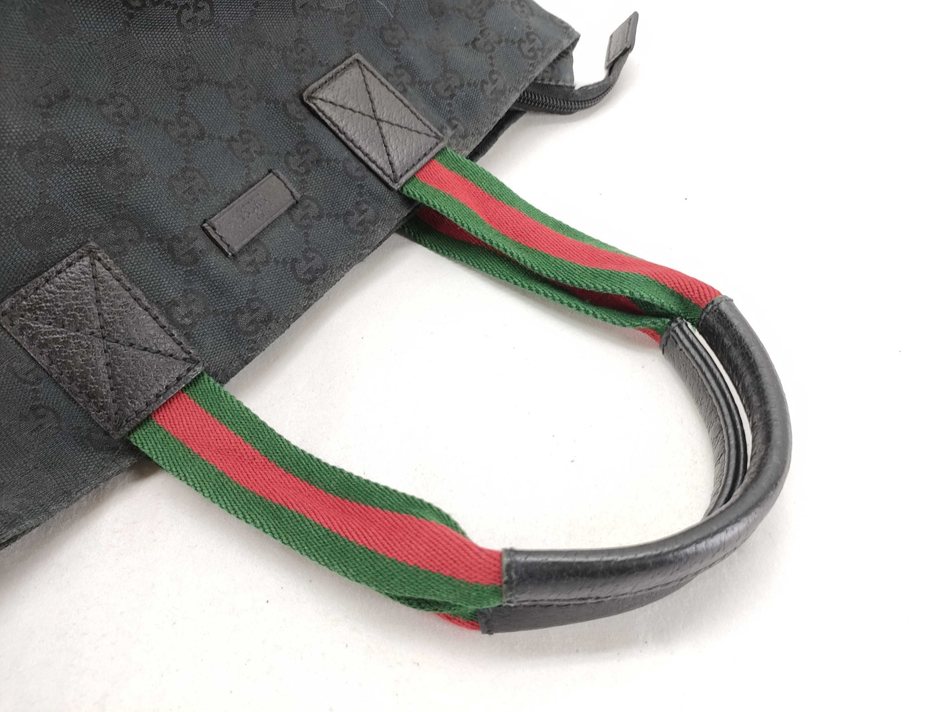 GUCCI GG Canvas Sherry Line Handbag