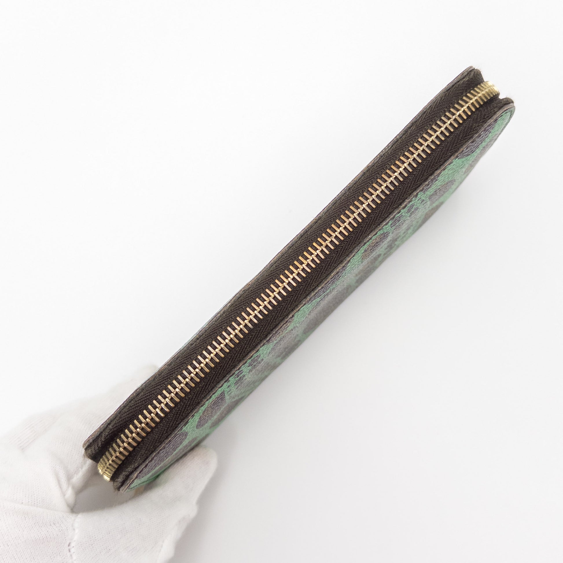 LOUIS VUITTON Monogram LOUIS VUITTON Yayoi Kusama Pumpkin Dot Zippy Wallet M60451 Wallet with Box and Dust Bag