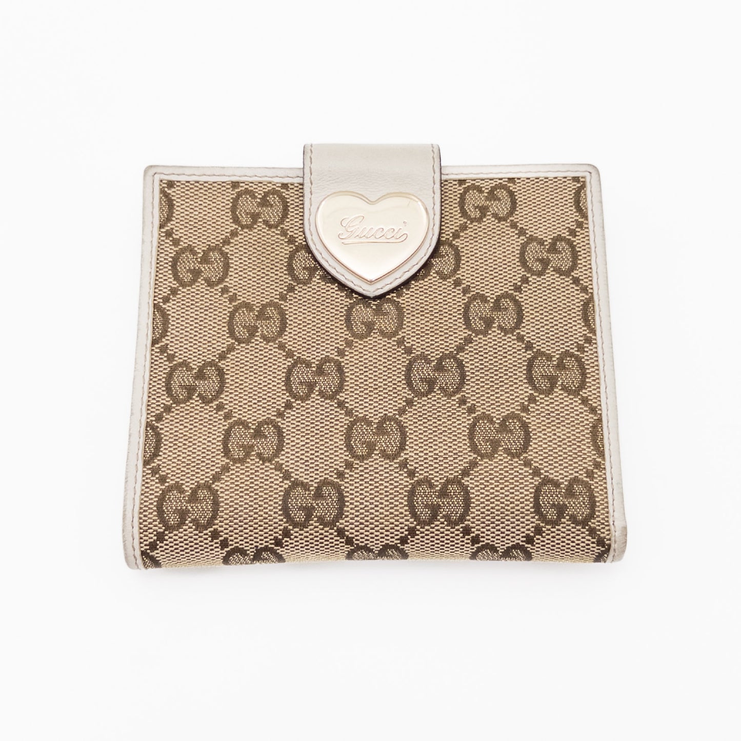GUCCI GG Canvas Bifold Wallet, Brown, 203549, Box Included