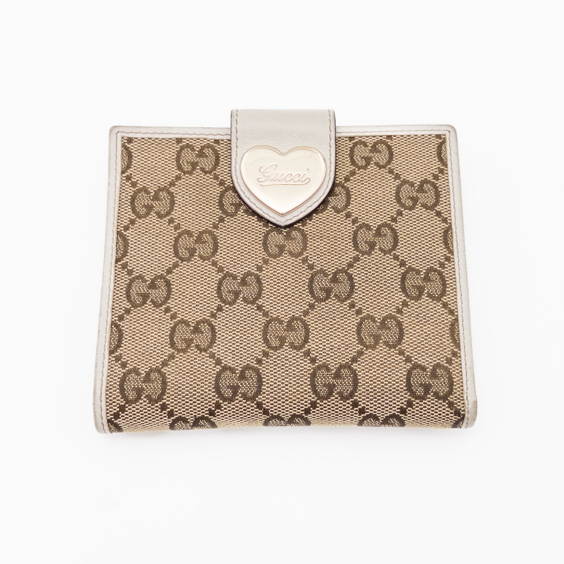 GUCCI GG Canvas Bifold Wallet, Brown, 203549, Box Included