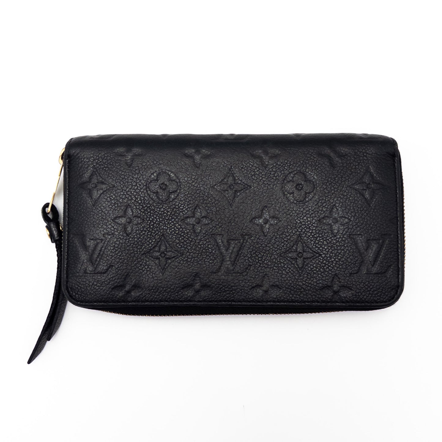 LOUIS VUITTON Monogram Empreinte Louis Vuitton Monogram Empreinte Zippy Wallet Noir M61864 Wallet