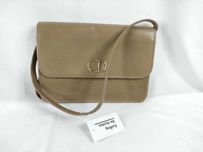 Dior Dior Shoulder Bag Beige CD Hardware Smooth Leather Shoulder Bag