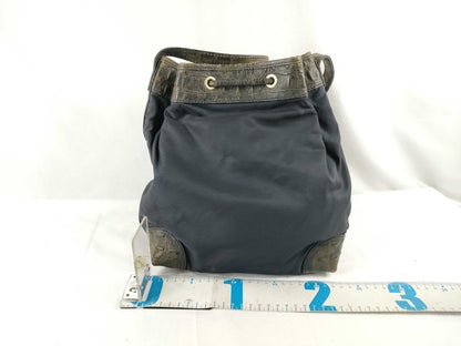 FENDI Exotic Leather Drawstring Bag Shoulder Bag