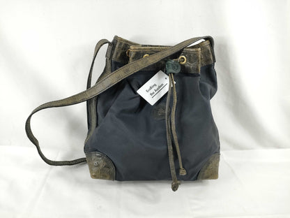 FENDI Exotic Leather Drawstring Bag Shoulder Bag