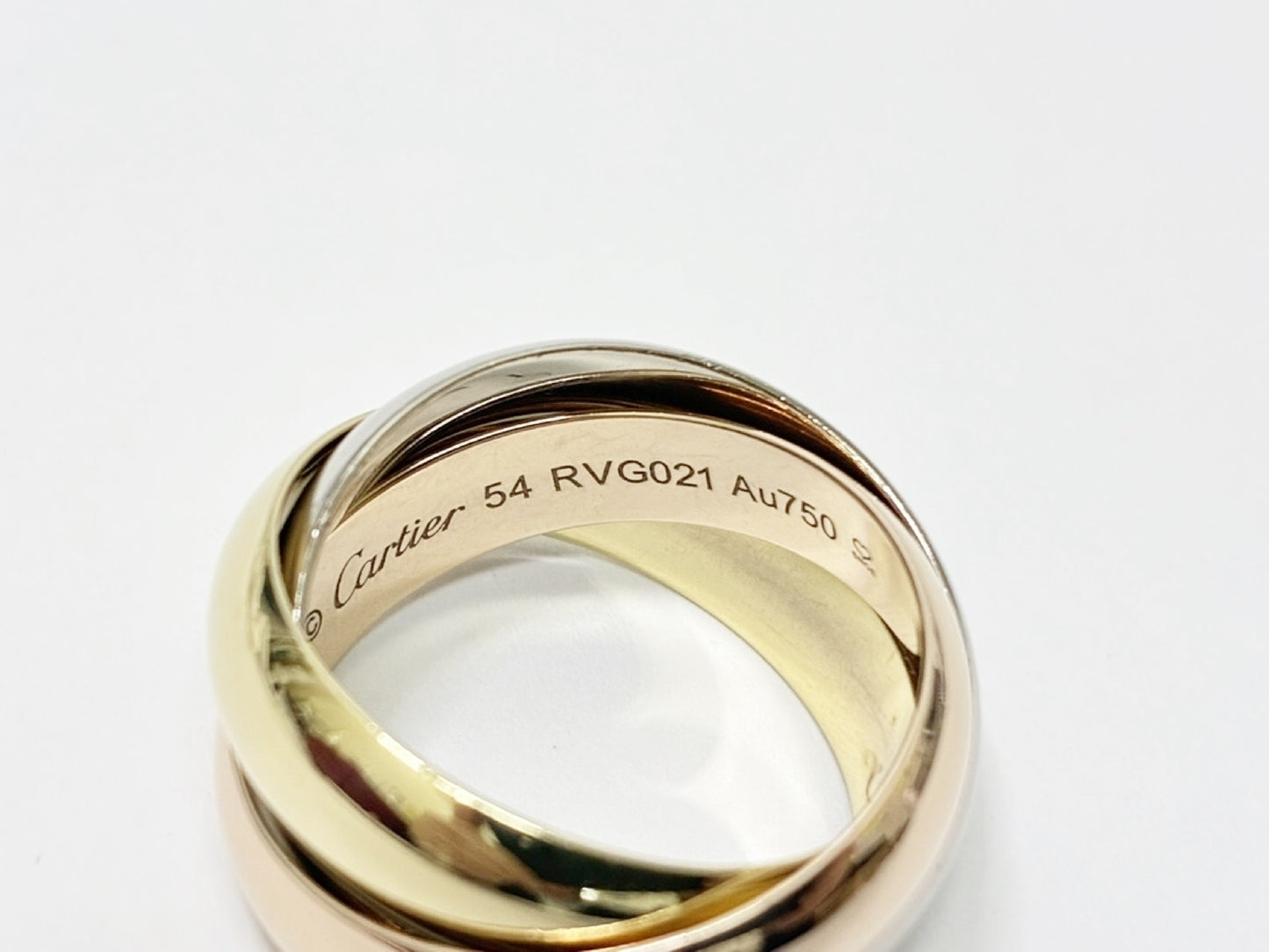 Cartier Trinity #54 Au750 16.1g Ring 