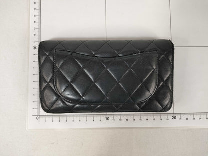 CHANEL Matelasse Bifold Long Wallet in Lambskin with Coco Mark Seal