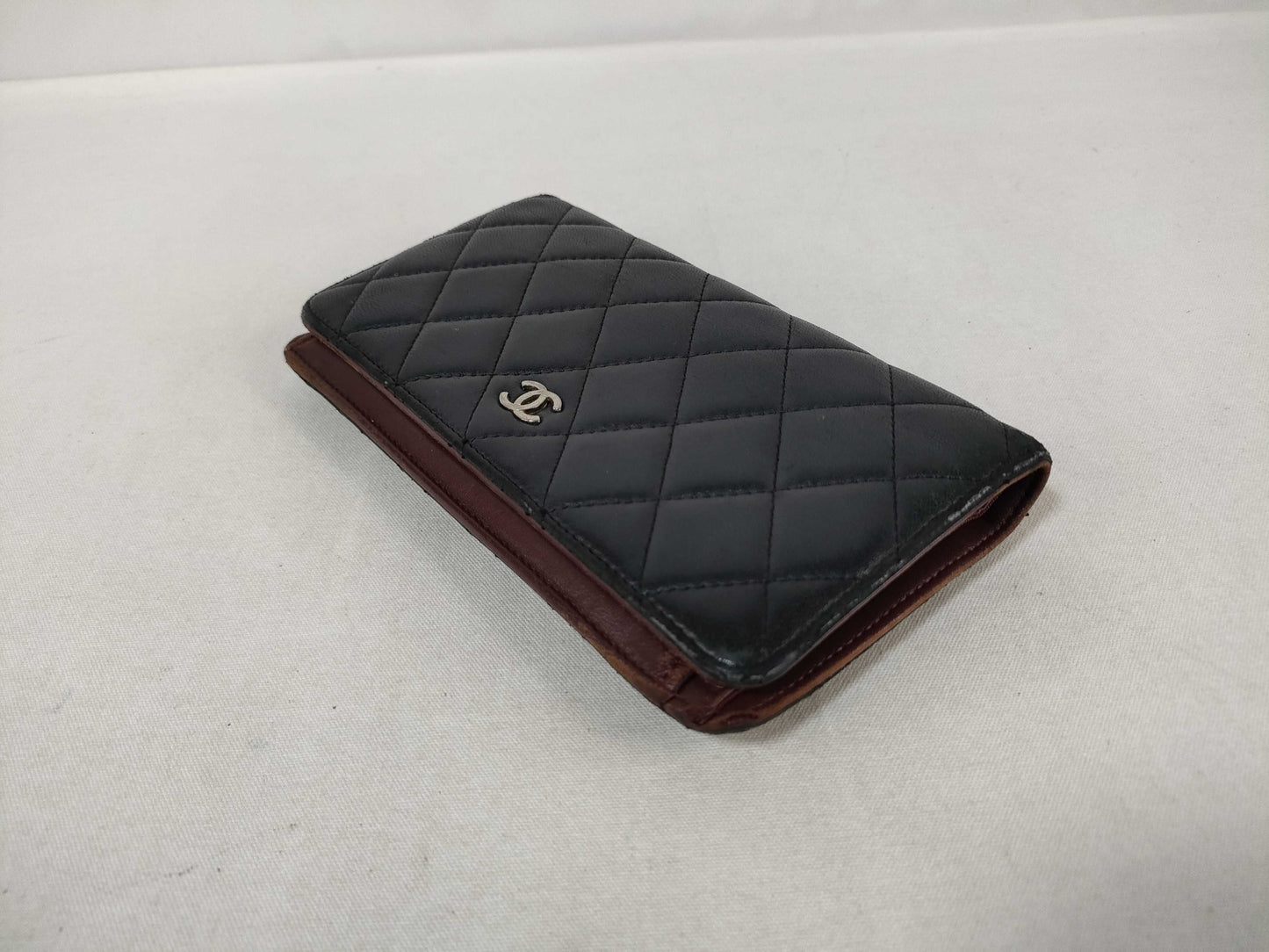 CHANEL Matelasse Bifold Long Wallet in Lambskin with Coco Mark Seal