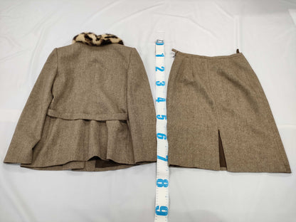 VALENTINO Leopard Print Fur Set Size 10 Other Apparel