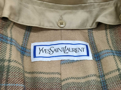 Yves Saint Laurent YSL Trench Coat Size 7A3 Coat